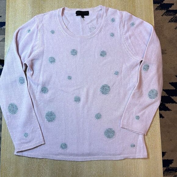 Quinn Polka Dot Cashmere Sweater - Picture 1 of 6